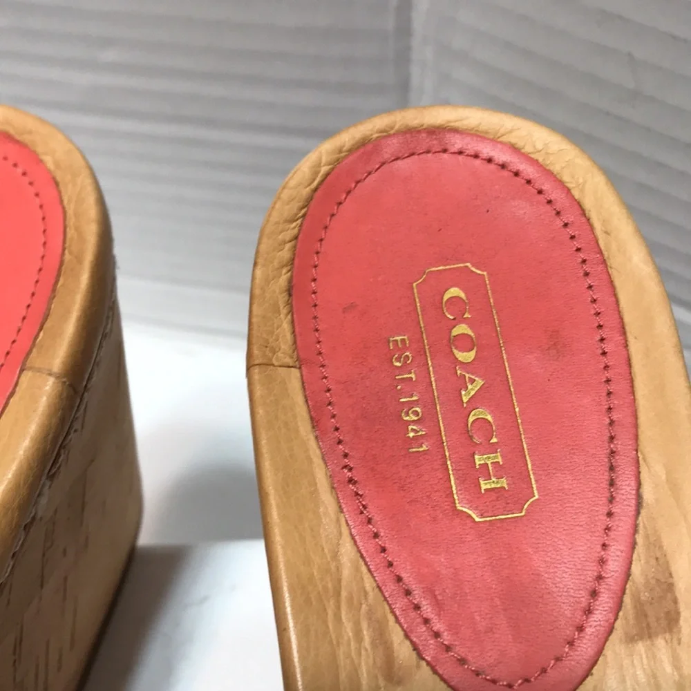 Coach Jesaca platform cork wedge - Picture 3 of 7